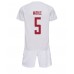 Denemarken Joakim Maehle #5 Babykleding Uitshirt Kinderen WK 2022 Korte Mouwen (+ korte broeken)